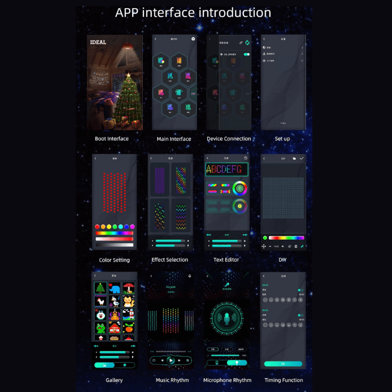 Luces de Árbol de Navidad con Control Personalizado por APP DIY