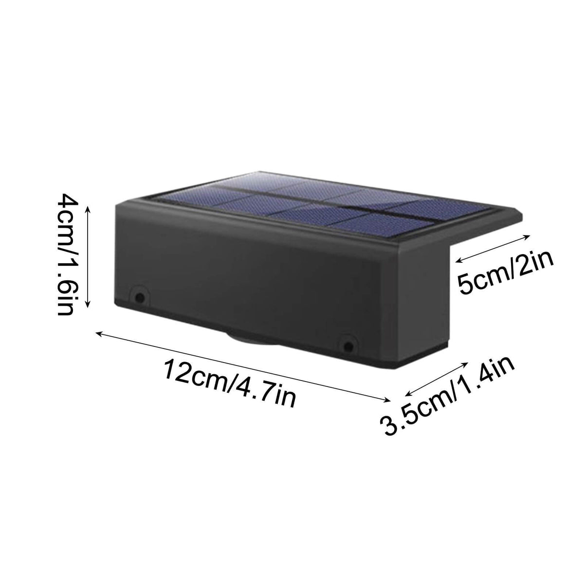 Dubbele LED zonne wandlamp