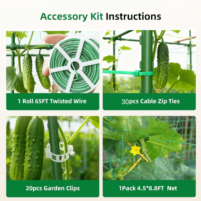 itoolmax garden cucumber trellis how to accessory instructions
