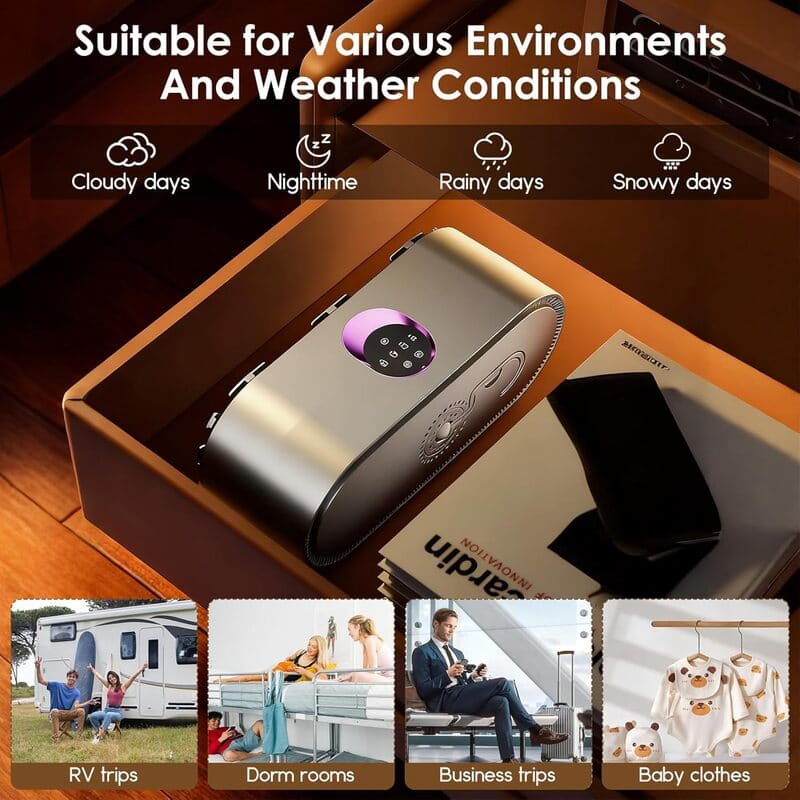 iToolMax portable cloth dryer with remote control scenes
