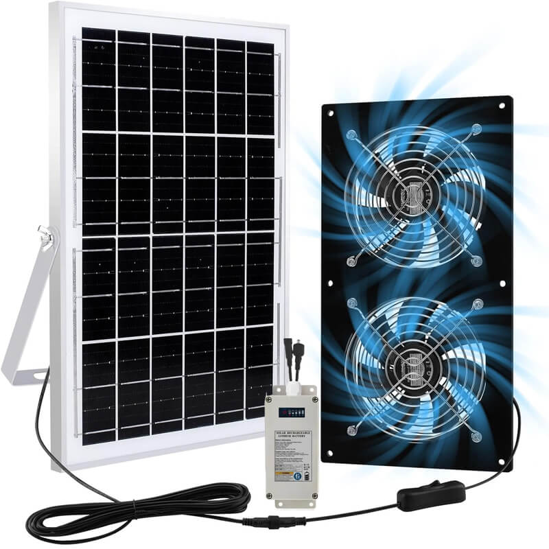 iToolMax 25W Solar Exhaust Fans