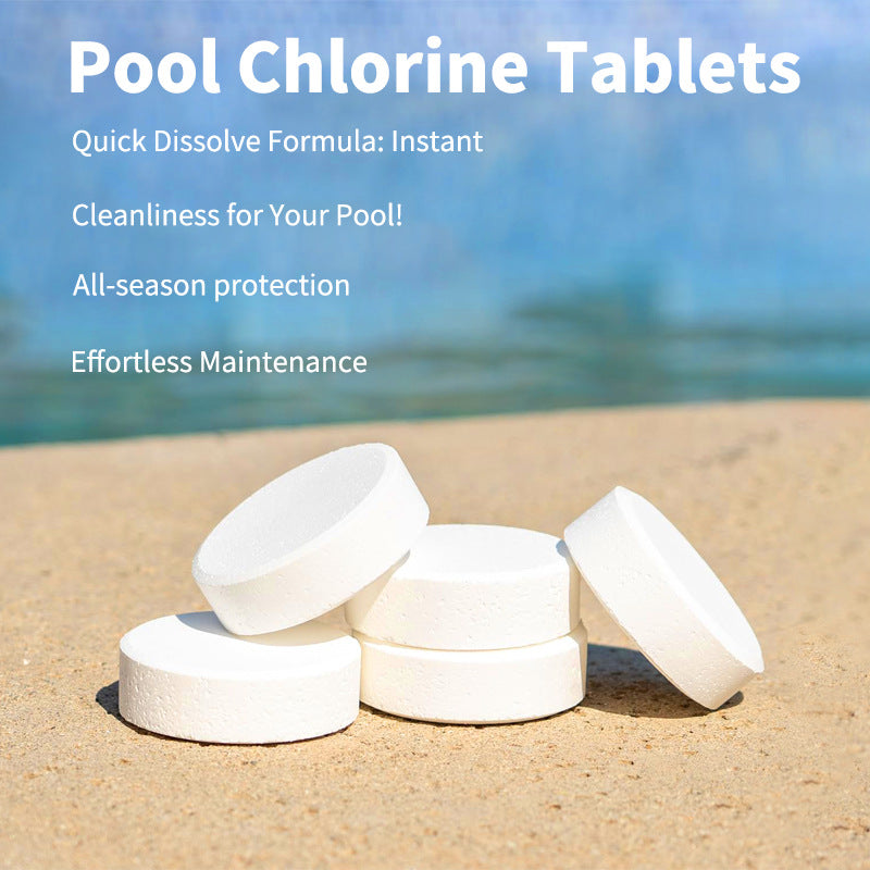 iToolMax 24 PCS 1 Inch Pool Chlorine Tablets for Solar Pool Chlorine Floater