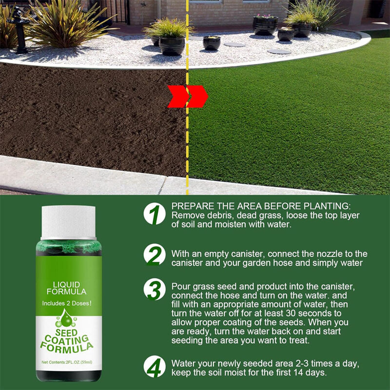 Liquid Seeding Grass Lawn Green Spray System