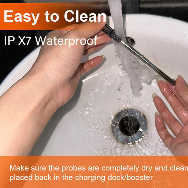 Made of 304 food grade stain steel, waterproof and dustproof, easy to wash and clean. Heat-resistant handle maximum temperature resistance is 608°F/320℃.