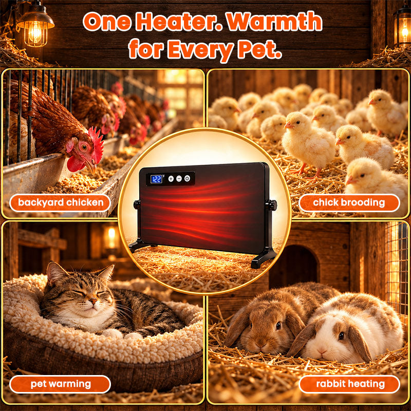 itoolmax 150w smart chicken coop heater for every pet