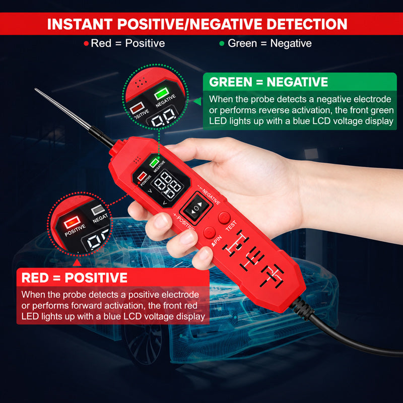 itoolmax 2 in 1 automotive circuit tester with led lights