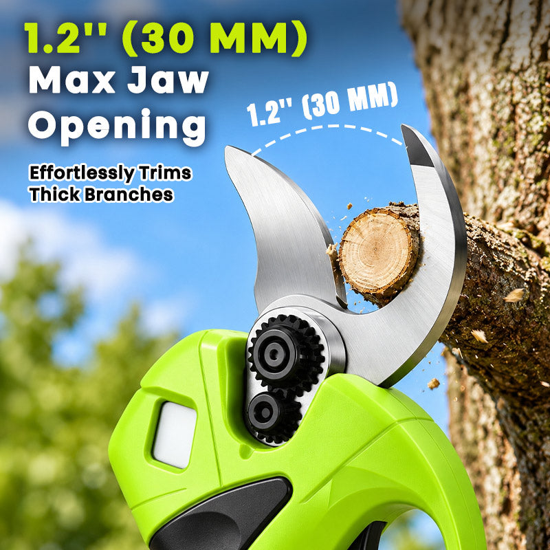 itoolmax 30mm cordless electric pruning shears max jaw opening