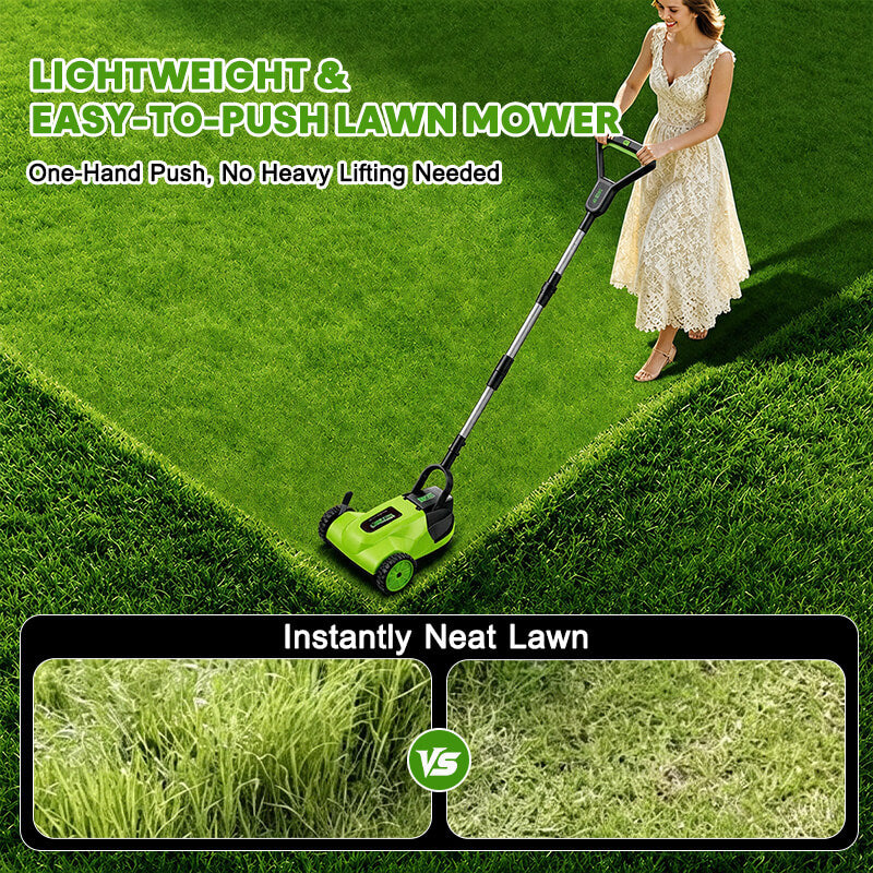 iToolMax 8.7-Inch Electric Lawn Mower Built for Everyday Lawn Maintenance
