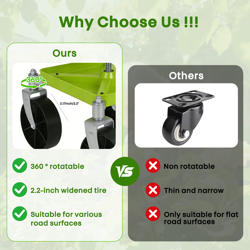itoolmax garden rolling cart seat vs other