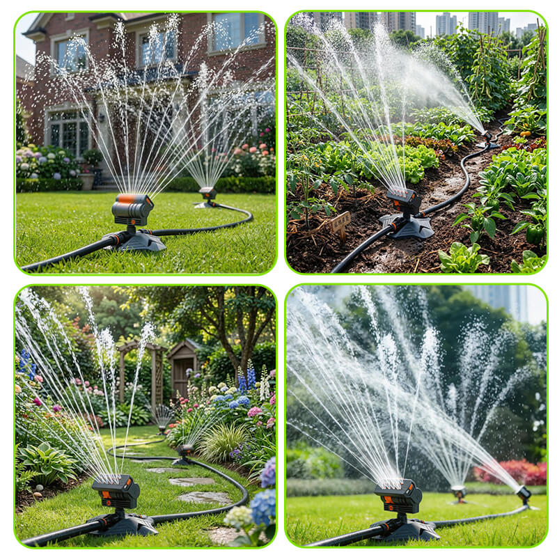itoolmax oscillating sprinkler for lawn garden application