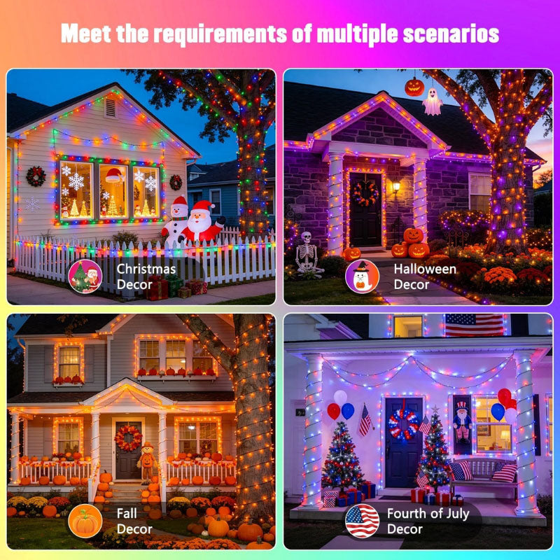 itoolmax rgb led christmas color changing lights for multiple scenarios