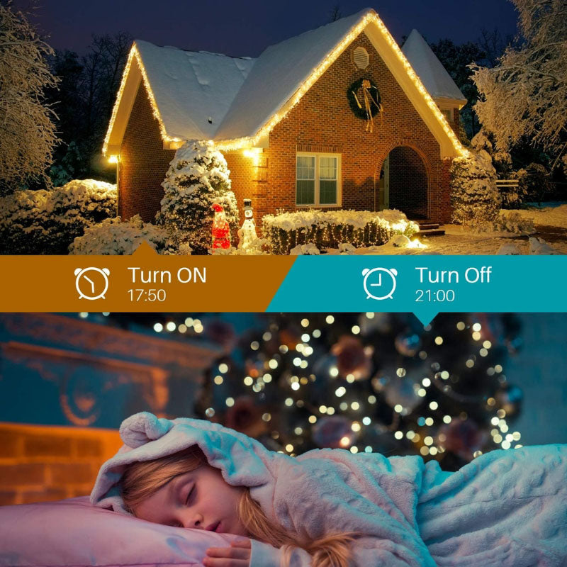 itoolmax rgb led christmas color changing lights timer function