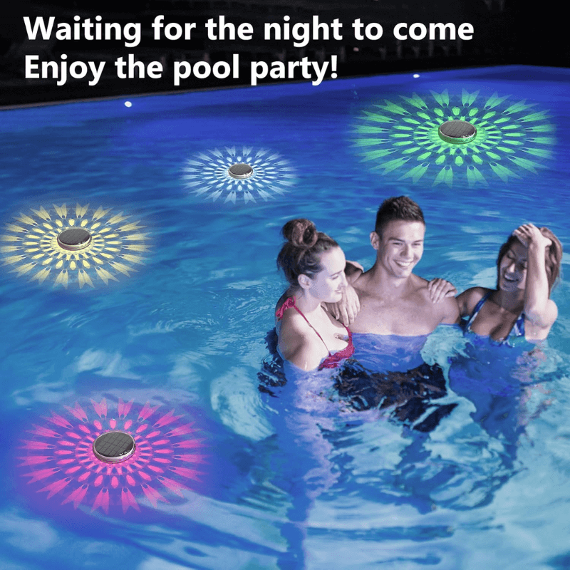 itoolmax solar floating led pool lights