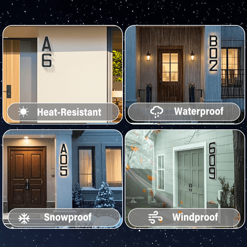 itoolmax solar lighted house numbers advantaged
