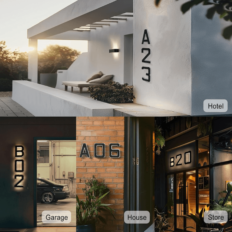 itoolmax solar lighted house numbers application