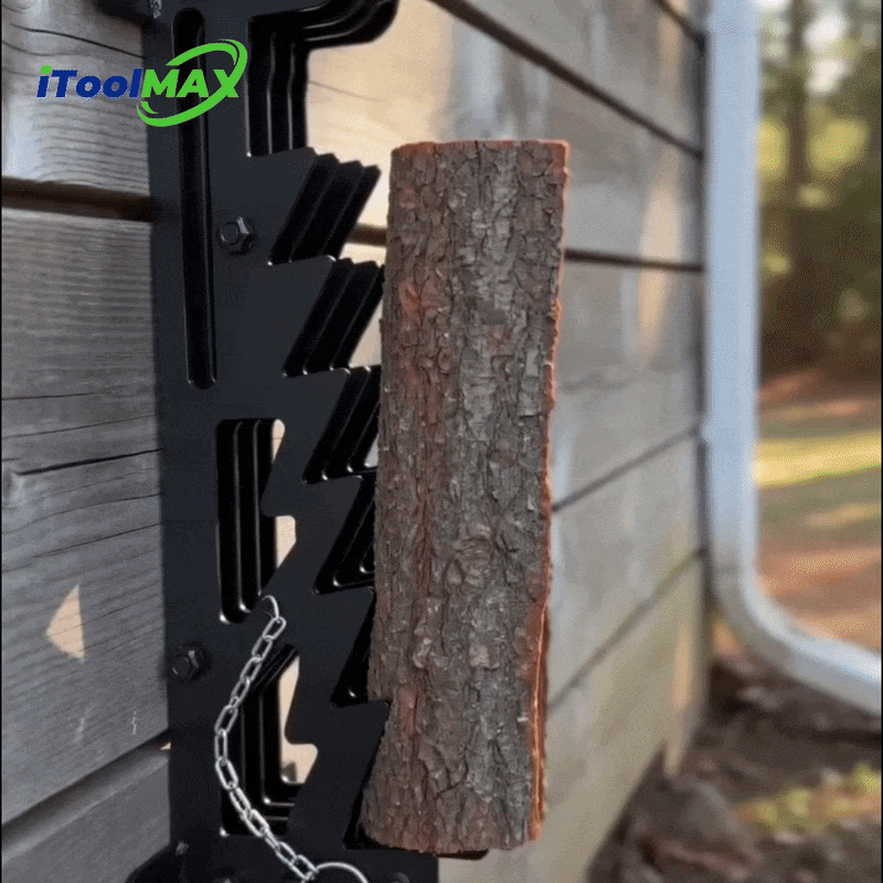 itoolmax wall mounted firewood kindling splitter gif
