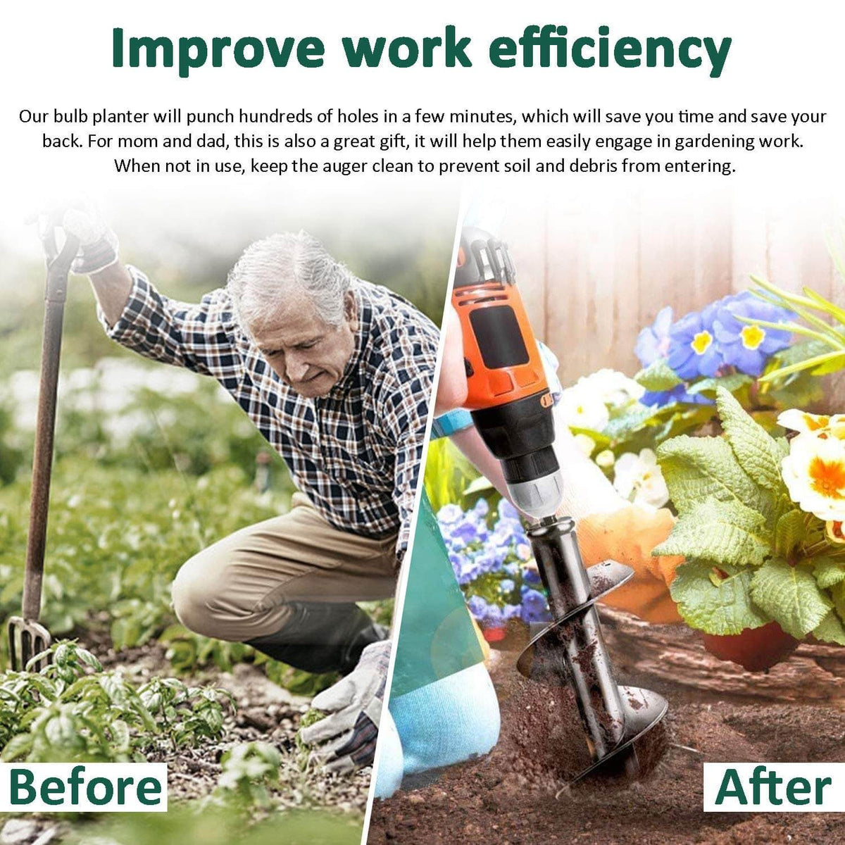 Tarière de jardinage Pro