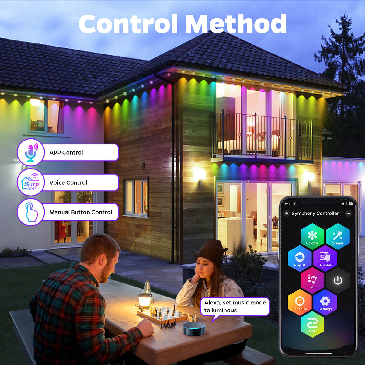 iToolMax Smart RGBIC Permanent Outdoor Lights