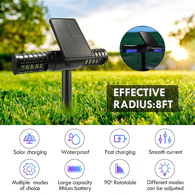 Solar-Mückenvernichter UV-LED-Lampe