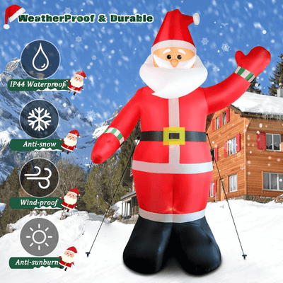 11.8ft christmas inflatable santa claus itoolmax