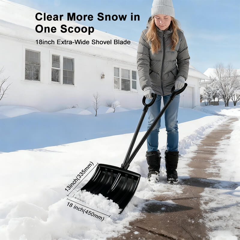 18 inches large snow shovel extral wide itoolmax
