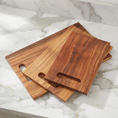 3 pcs wood cutting board set showcase