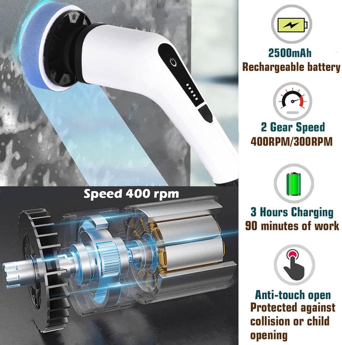 Nettoyeur électrique 7 en 1