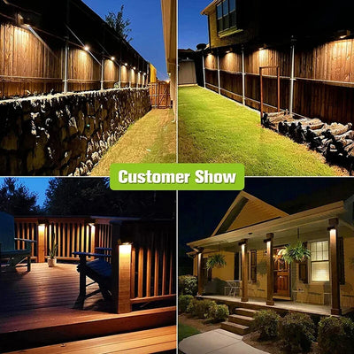 Dubbele LED zonne wandlamp