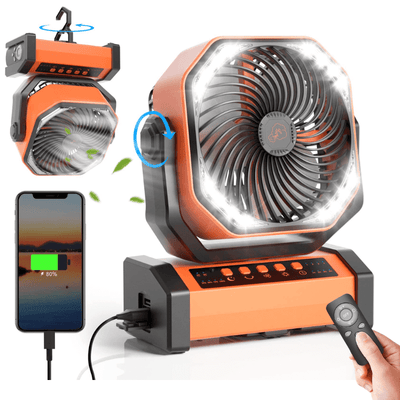 Ventilador de Camping Inalámbrico 3 en 1  