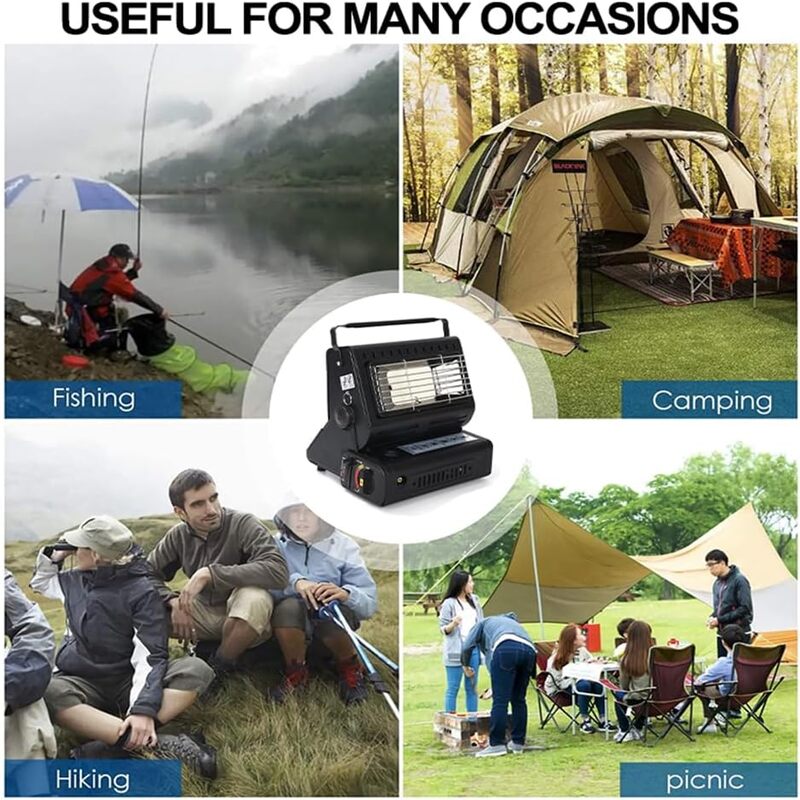 iToolMax 2 in1 1300w portable gas heater & stove occasions