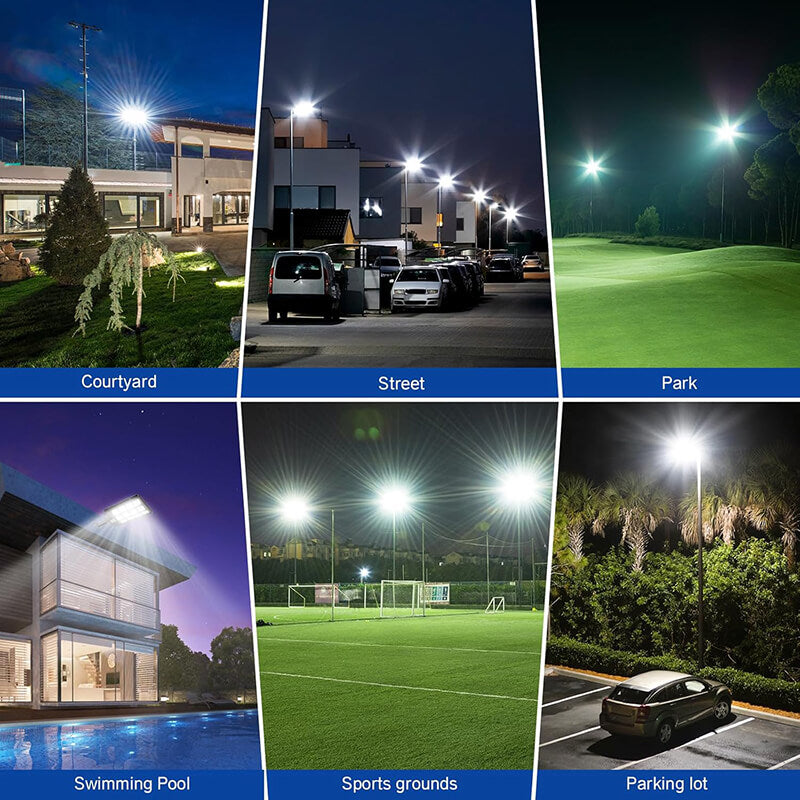 Solar street lights used in courtyards, streets, parks, swimming pools, sports grounds and parking lots