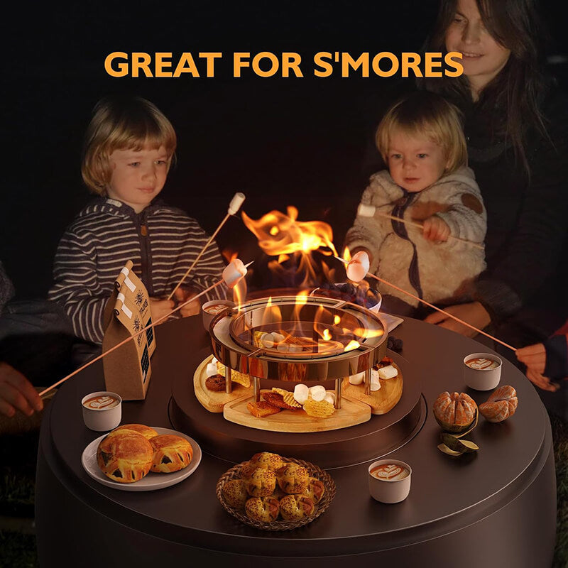 Just use 95% or higher alcohol as fuel to ignite. Detachable design, easy to save space and easy to install. Very suitable for outdoor activities, such as camping, picnic or party, etc.