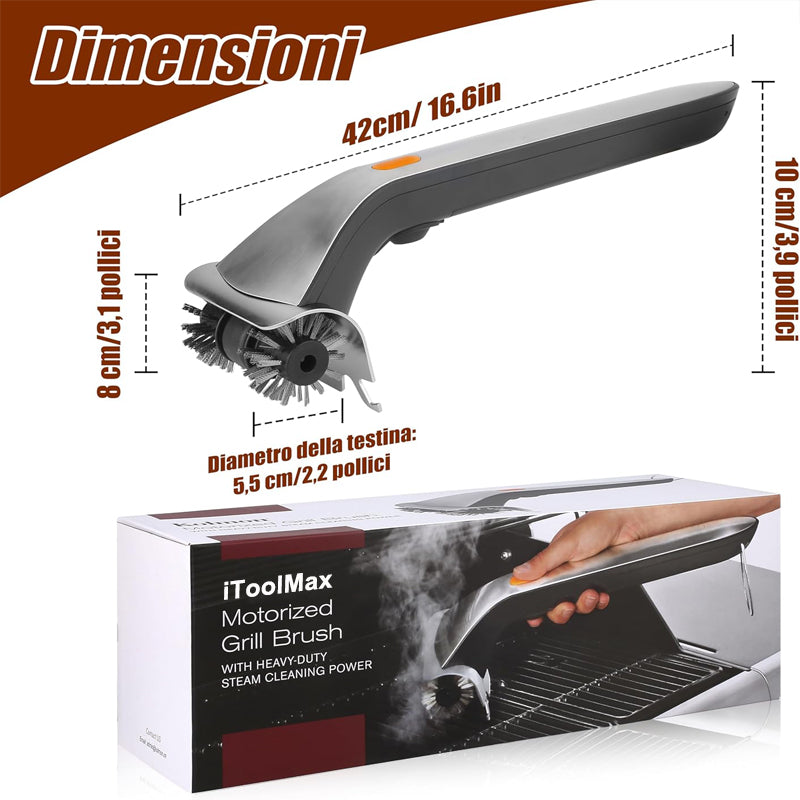 Elektrische Stoom Grillborstel