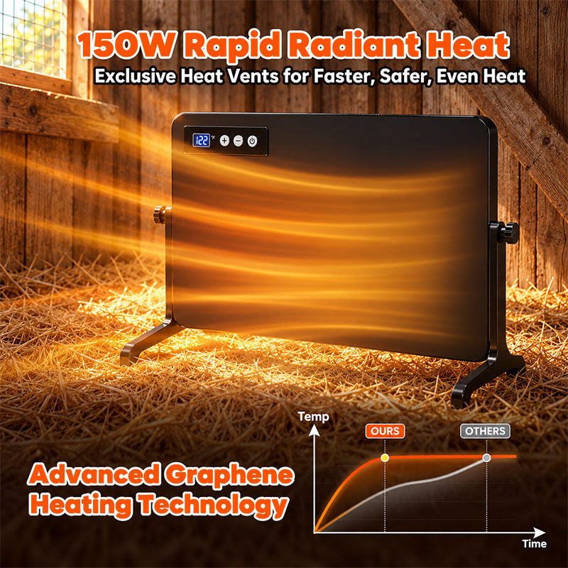 itoolmax 150w smart chicken coop heater advanced technology