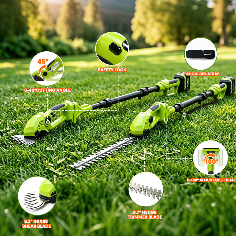 itoolmax 6 in 1 cordless hedge trimmer pole saw more details