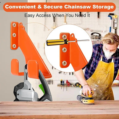 itoolmax chainsaw wall mount rack for workshop
