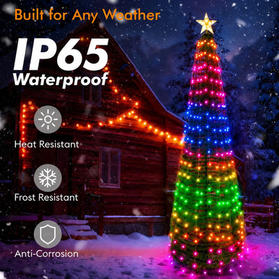 itoolmax diy custom app control christmas tree lights waterproof