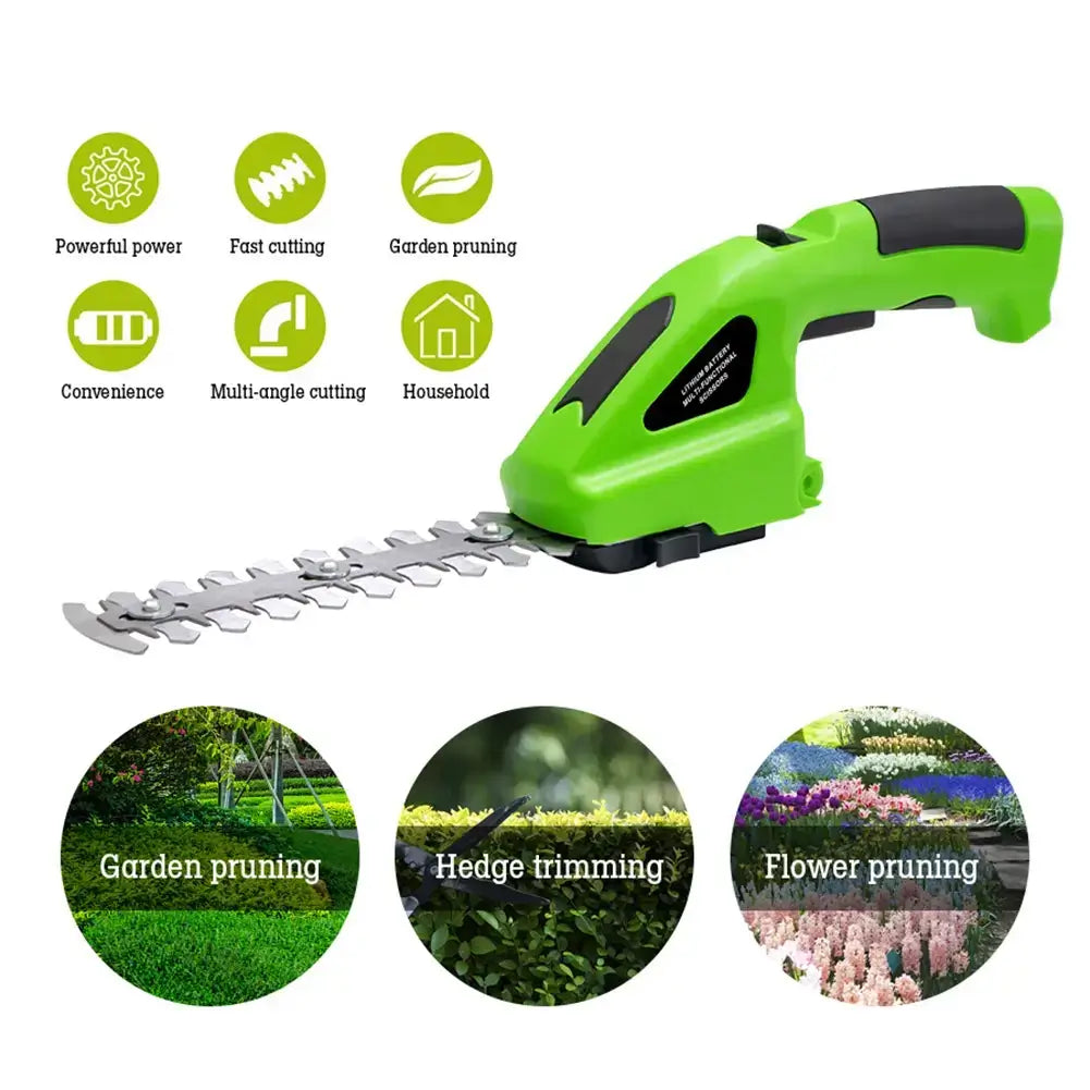 2-in-1 kabellose Schere und Heckenschere
