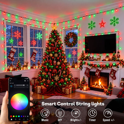 itoolmax rgb led christmas color changing lights smart control