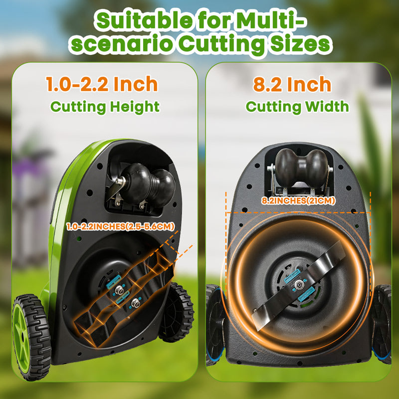 itoolmax small cordless lawn mower suitable for muti scenario cutting size