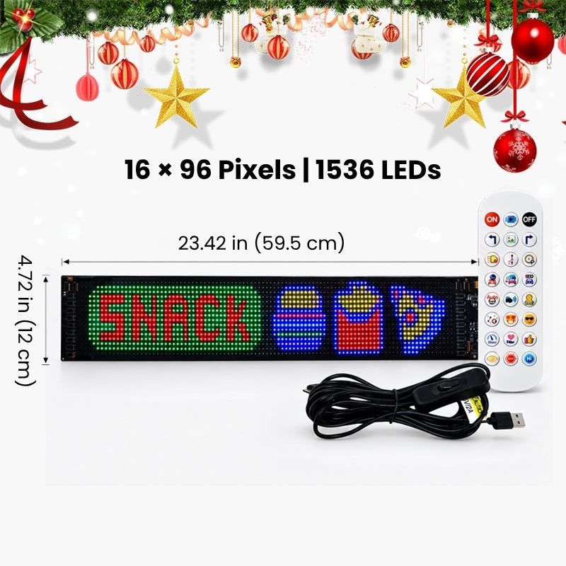 itoolmax smart christmas led pixel display 1536 leds