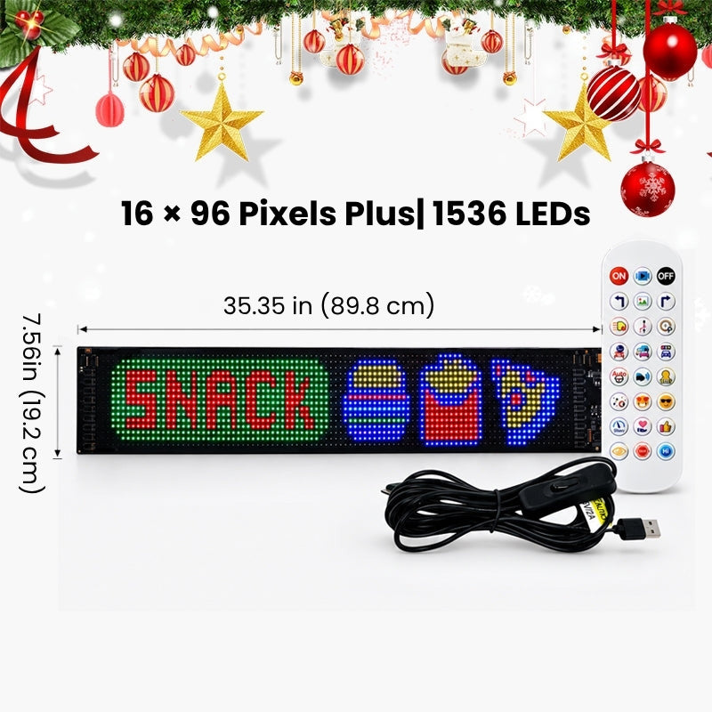 itoolmax smart christmas led pixel display plus 1536 leds