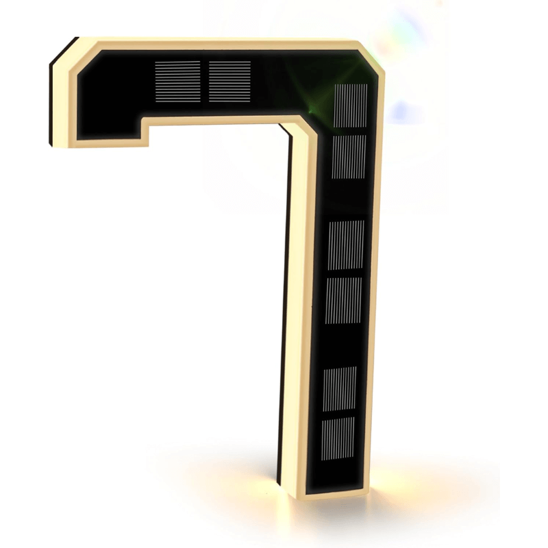 itoolmax solar lighted house numbers 7