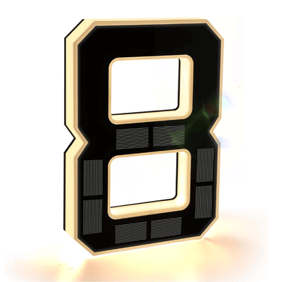 itoolmax solar lighted house numbers 8