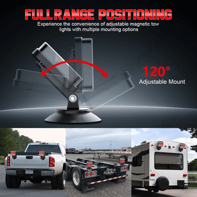 itoolmax wireless trailer lights 120 adjustable mount