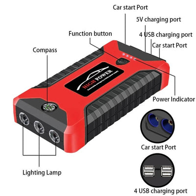 Démarreur de saut et power bank Pro