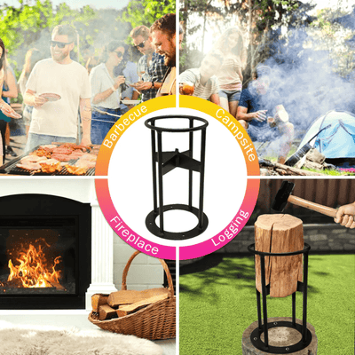 kindling firewood splitter with cross blade outdoor itoolmax