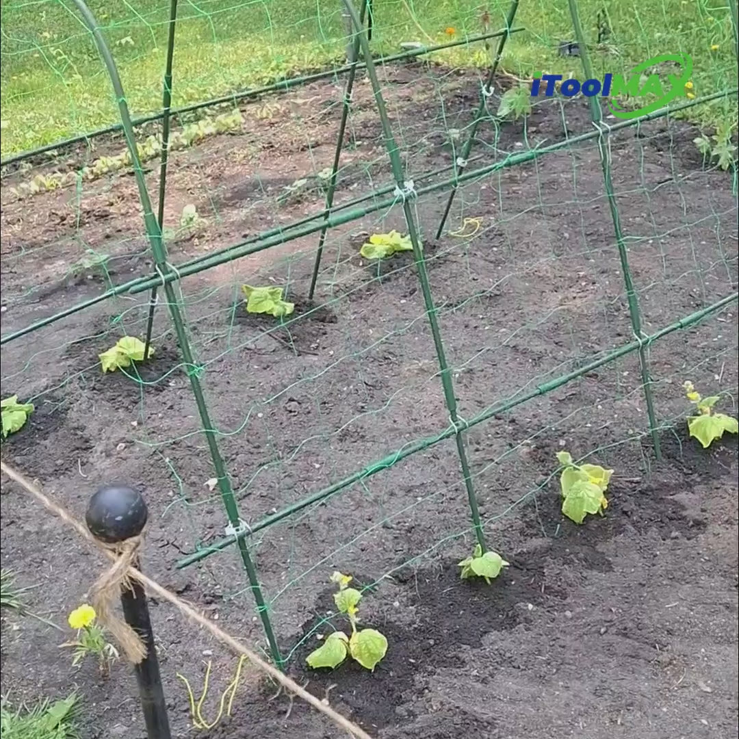 Cargar video: garden cucumber trellis for plants outdoor itoolmax