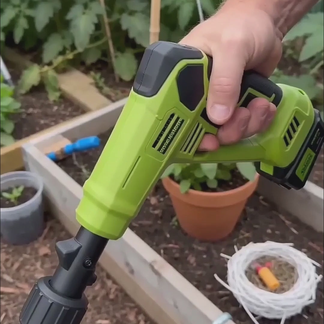 Lódáil físeán: itoolmax Cordless Tiller Cultivator