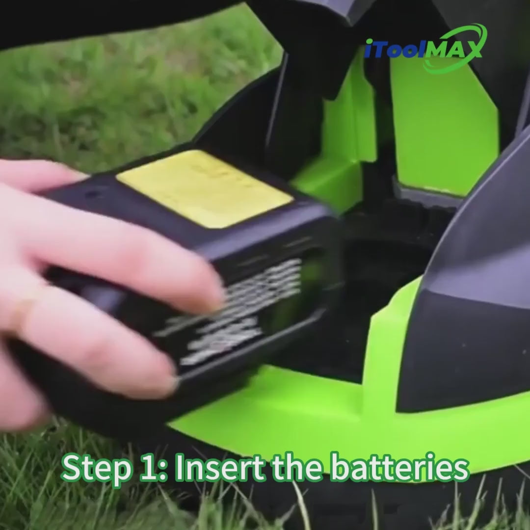 Lódáil físeán: itoolmax 8.7 inch lawn mower how to use mower video
